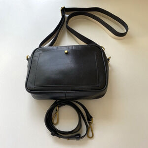 Madewell The Large Transport Camera Bag Black Leather Adjustable Strap Crossbody